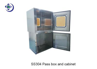 China SS304 Air Shower Pass Box For Cleanroom With Mechanical Interlock for sale