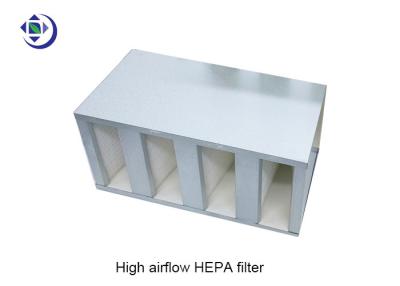China Filtro alto galvanizado do estojo compacto HEPA do quadro H13 H14 Aiflow à venda