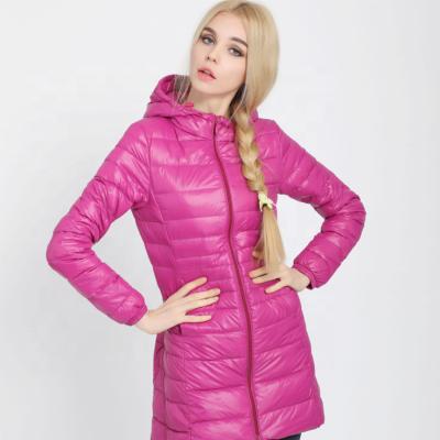 China Coat women winter down feather jacket women Light Jacket with hood down jacket for sale