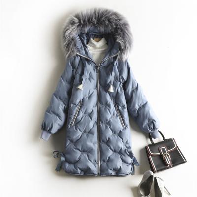 China China manufacturer custom oversize hooded ladies jacket winter padding down jacket women with fur for sale
