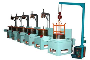 China Flaschenzug-ununterbrochene Aluminiumdrahtziehen-Maschinen-/Kupfer-Drahtziehen-Maschine zu verkaufen