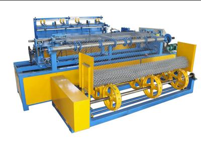 China Double Spiral Wire Fence Making Machine / Diamond Mesh Wire Making Machine Automated for sale