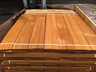 China Natural Burma Teak Flooring Veneer, Sliced Wood Veneer for sale