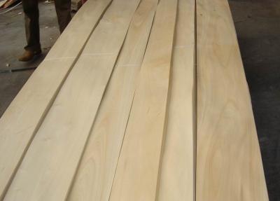 China Sliced Natural Chinese Maple Wood Veneer Sheet for sale