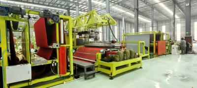China 2 extruders co-extrusie TPE tapijt backing machine met instelbare snelheid Te koop