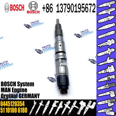China diesel fuel injector 0445120354 51101006180 51101009180 for MAN LION S COACH 440 TGS / TGX common rail injector for sale