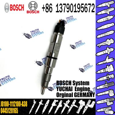 China 0 445 120 165 Diesel Fuel Injector 0445120165 Common Rail Injector 0445 120 165 For YUICHAI YC6J EU4 J0100-1112100-A38 for sale