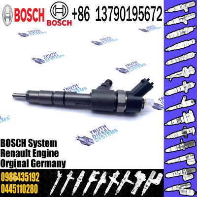 China 0445110280 BOSCH Diesel Injector New Common Rail Injector Assembly 0986435192 for sale