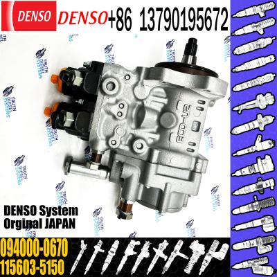 China HP0 Diesel Fuel Injection Pump 094000-0670 1-15603515-0 For 6WG1 Engine à venda