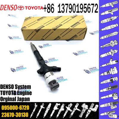 China Diesel Fuel Common Rail Injector 23670-30130 095000-6720 For 1KD 2KD Engine à venda