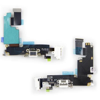China Orginal 6 Plus iPhone Dock Connector Charging Port Flex Cable with White Audio jack for sale