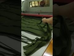 Textile Fabric Strip Cutter Machine Multi - Layers Electric Heating