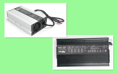 China Black Silver Portable And Smart Battery Charger 12V 25A For Lithium And SLA Battery Pack for sale