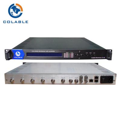 中国 IPの出力IPのビデオ多重交換装置DVBのヘッドエンドのTSの多重交換装置の周波数変換器への8チャネルASI 販売のため