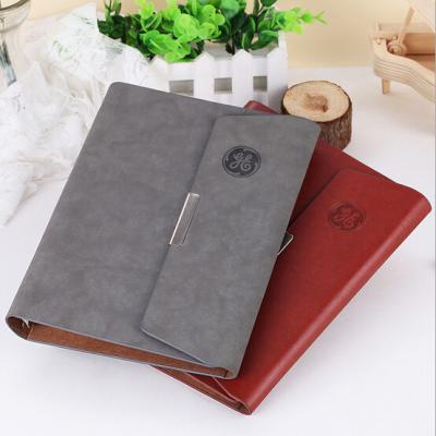 China Supper gift Three folding loose spiral diaries Leather diary LN-004 for sale