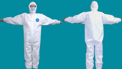 China protective clothing protection suit ,Isolating Protective Suits Disposable Coverall Chemical Non Woven for sale