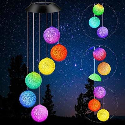 China Bluetooth Gift Solar Led Ball Wind Chime Mother Decoration Battery Power for sale