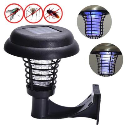 China Garden Lawn Pest Control MPPT Solar Powered LED Wall Light Bug Zappers for sale