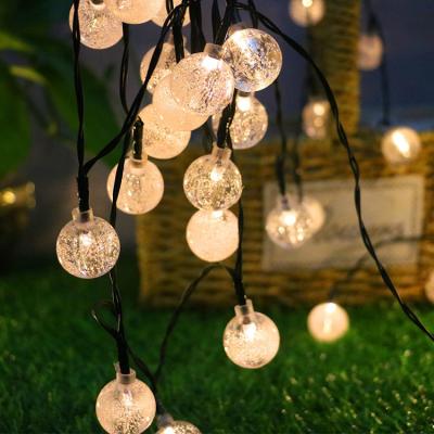 China Holiday SGS Solar Powered Fairy Lights Outdoor Bubble Crystal Ball LED 2700K for sale