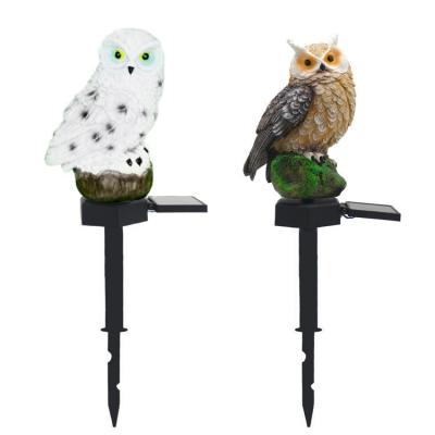 China Garden LED Solar Powered Owl Light Lawn Decoration Waterproof Light Soft Warm White 2700K for sale