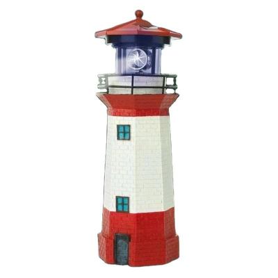 China Figurine LED Solar Gift Light Garden Fence Solar Powered Lighthouse Light 1.2V for sale