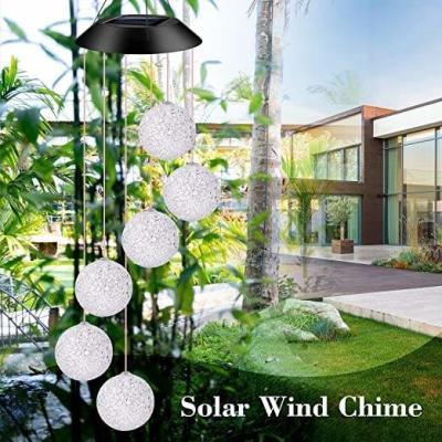 China CE Outdoor Decorative Garden Solar Gift Lights Solar Ball Wind Chimes for sale