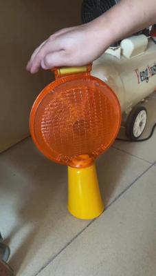 China aviso solar 41*39*41cm amarelos vermelhos claros do tráfego da segurança 360g à venda