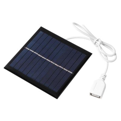 China Sistema Solar de 1W 5.5V USB Mini Solar Panel DIY para los cargadores de la célula de batería de la fan del banco del poder del teléfono polisilicona de 95 x de 95m m solar en venta