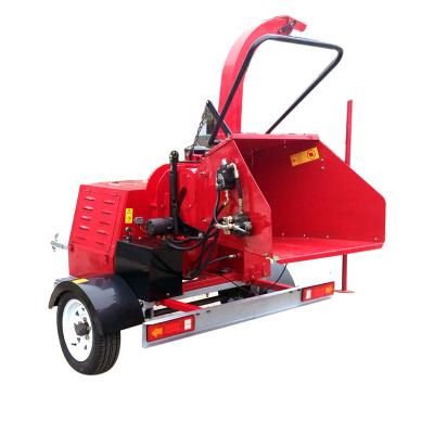 China 6 Inch 8 Inch Road Towable Diesel Wood Chipper 22HP Wood Chipping Machine for sale