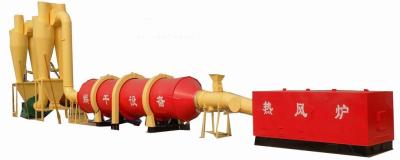 China 2.5M 2.8M Large Wood Powder Sand Rotary Drum Dryer Machine 22kw for sale