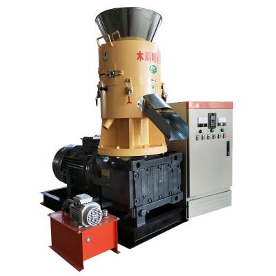 China Flat Die Wood Pellet Machine 500KG/Hour With Strong Gearbox for sale