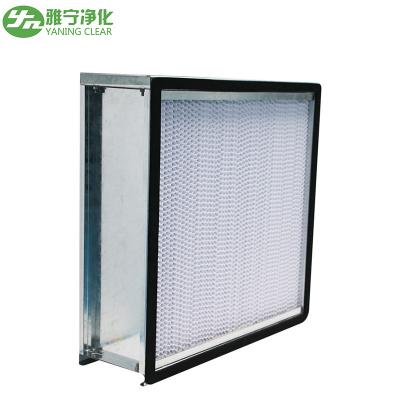 China Cleanroom Hepa Air Filter En 1822 Iso 29463 Deep Pleat for sale