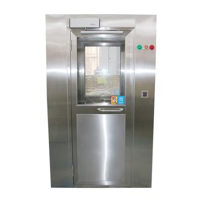 China YANING Factory Cleanroom Air Shower Stainless Steel Air Shower With Single Swing Door for sale