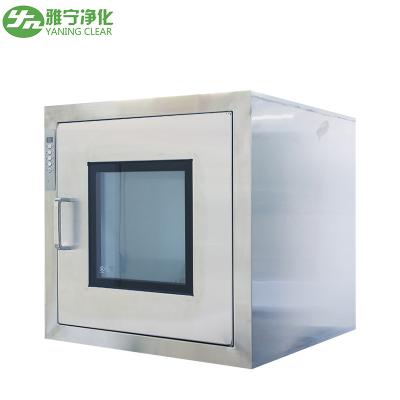 China Stainless Steel Pass Box External Door / Embedded Door Cleanroom Pass Box for sale