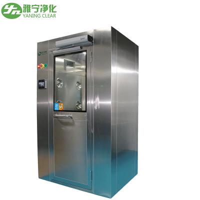 China YANING Cleanroom GMP Air Shower with Face Recognition Interlock Door Air Cleaning for sale
