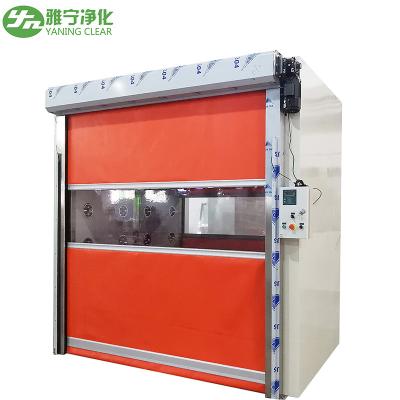 China Automatic Induction Doorperson Air Shower Room Rapid Rolling Pvc Shutter Door Cargo for sale