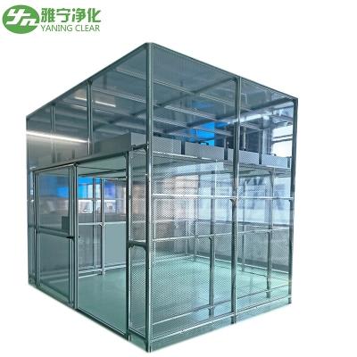 China Yaning Hard Wall Semiconductor Clean Room Acrylic Sheet / Toughened Glass Modular Cleanroom for sale