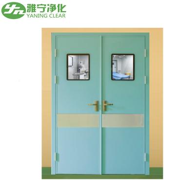 China Puertas de la sala de cirugía de balanceo manual Sala de operaciones modular Salón limpio del hospital Hermético en venta