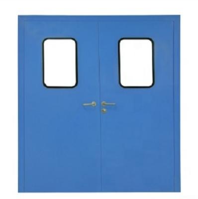 Китай Customized Colors Double Leaf Swing Door Manual Unequal Or Equal For Clean Room продается
