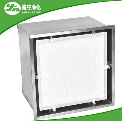 China Powder Coat Steel Hepa Terminal Box With Smooth Diffuser Plate And Liquid Seal Hepa Filter for sale