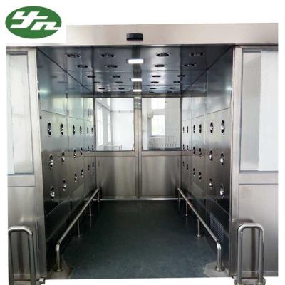 China High Performance Cleanroom Air Shower Tunnel With Automatic Sliding Door for sale