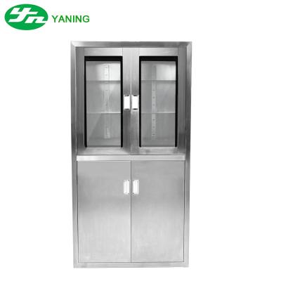 China Custom Stainless Steel Medical Cabinet , Sliding Glass Door Medicine Cabinet for sale