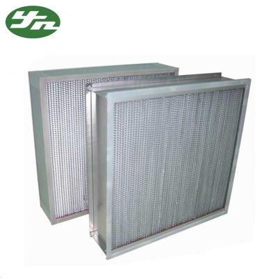 China High Temp HEPA Air Filter Size Customized Aluminium Foil Separate  For Clean Oven for sale