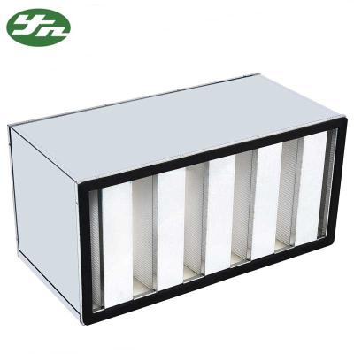 China Box Type V Bank HEPA Air Filter for sale