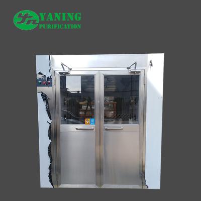 China Double Door Cleanroom Air Shower Fully Automatic Control 1500*2000*2050mm for sale