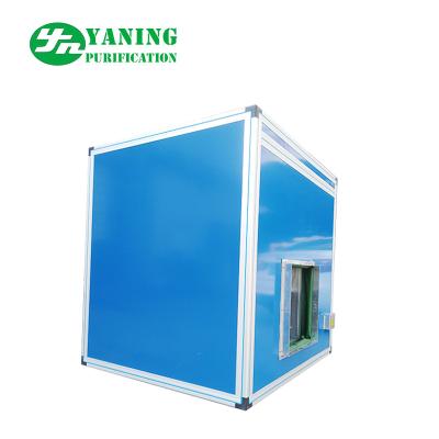 China Blue Powder Coating Exhaust Air Unit , Fresh Air Unit / Booster Box Adjustable Pressure for sale