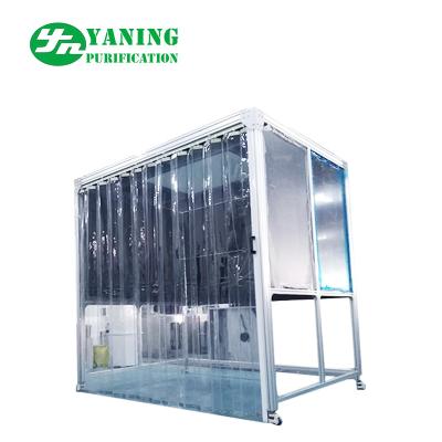 China PMMA Hardwall Pharmaceutical Weighing Booth With Anti - Static Curtain Door for sale
