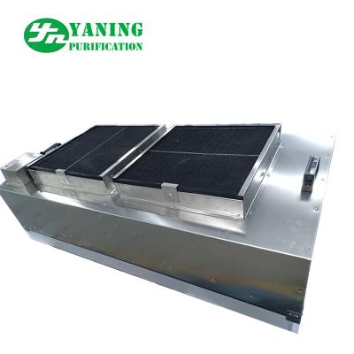 China Stainless Steel Cleanroom Ffu , Ceiling Mounted Hepa Filter Unit With Double Fan for sale