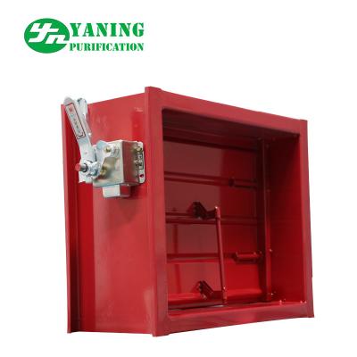 China Mechanical Switch Red Aluminum Return Air Grille With Adjustable Opposed Blade Damper for sale