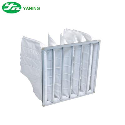 China Aluminum Frame Rigid Bag Filter , Non Woven Air Filter Welding System for sale
